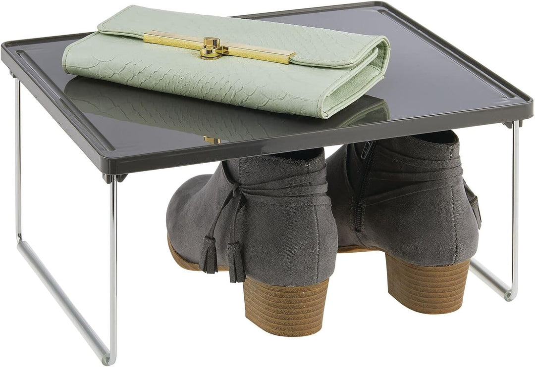 mDesign 4er-Set Regaleinsatz für Kleidung – Ablage aus Metall und Kunststoff für mehr Stauraum im Kl