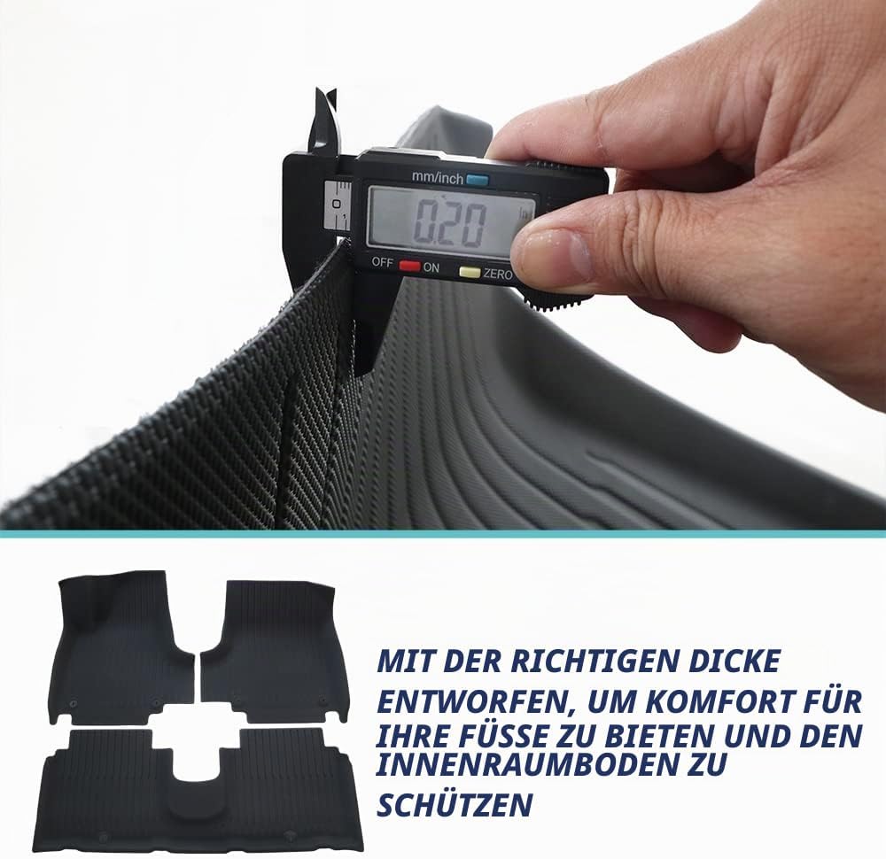 BestEvMod Für Ioniq5 Allwetter Fussmatten Zubehör XPE Anti-Hochtemperatur Geruchsfreie Auskleidung F