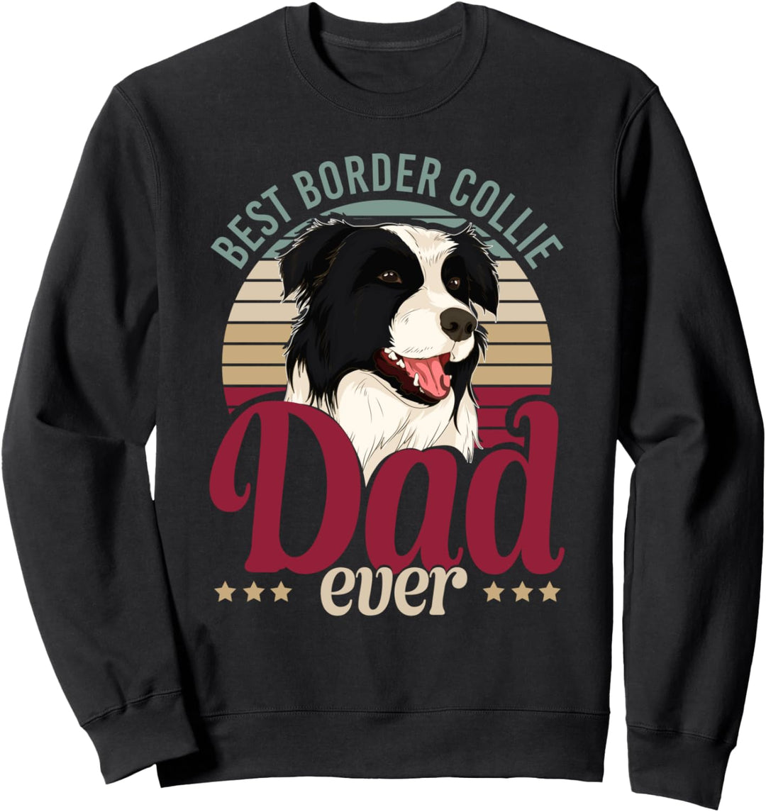 Hunderasse Hundehalter Papa Vatertag Hunde Border Collie Sweatshirt