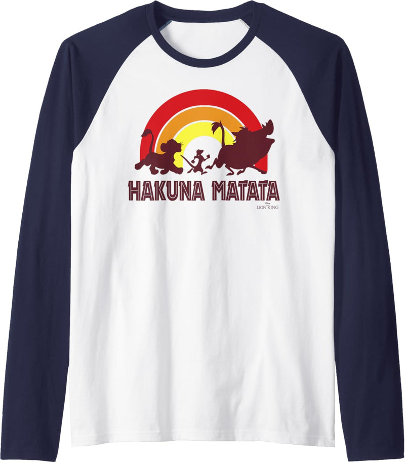 Disney The Lion King Sunset Hakuna Matata Line Up Raglan