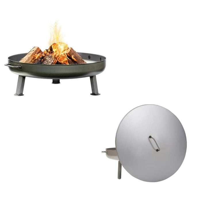 Czaja® Feuerschale mit Deckel 80 cm Bonn | Feuerschale für den Garten | Feuerstelle | Feuerkorb | Ga