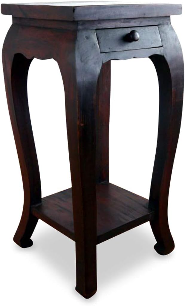 livasia Opiumtisch, extrahoch mit Schublade, asiatischer Massivholztisch der Marke Asia Wohnstudio,