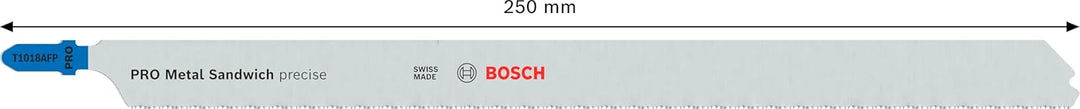 Bosch 3x PRO Metal Sandwich precise T1018AFP Stichsägeblatt (für Sandwich-Metall, Sandwich-Metall, L