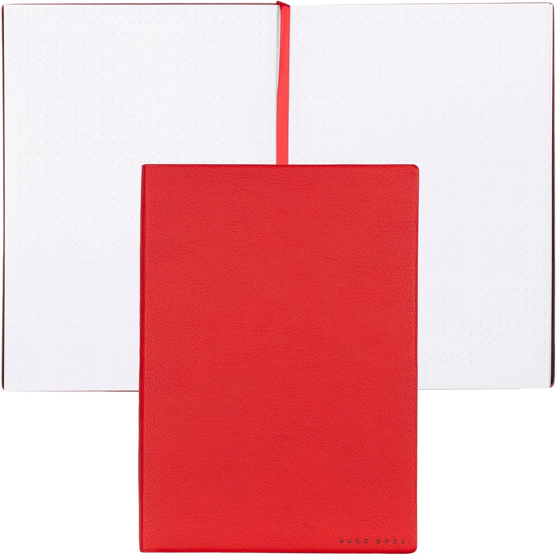 Hugo Boss Schreib-Set Red HPBH974P (Kugelschreiber & Notizblock A5) | Geschenkbox