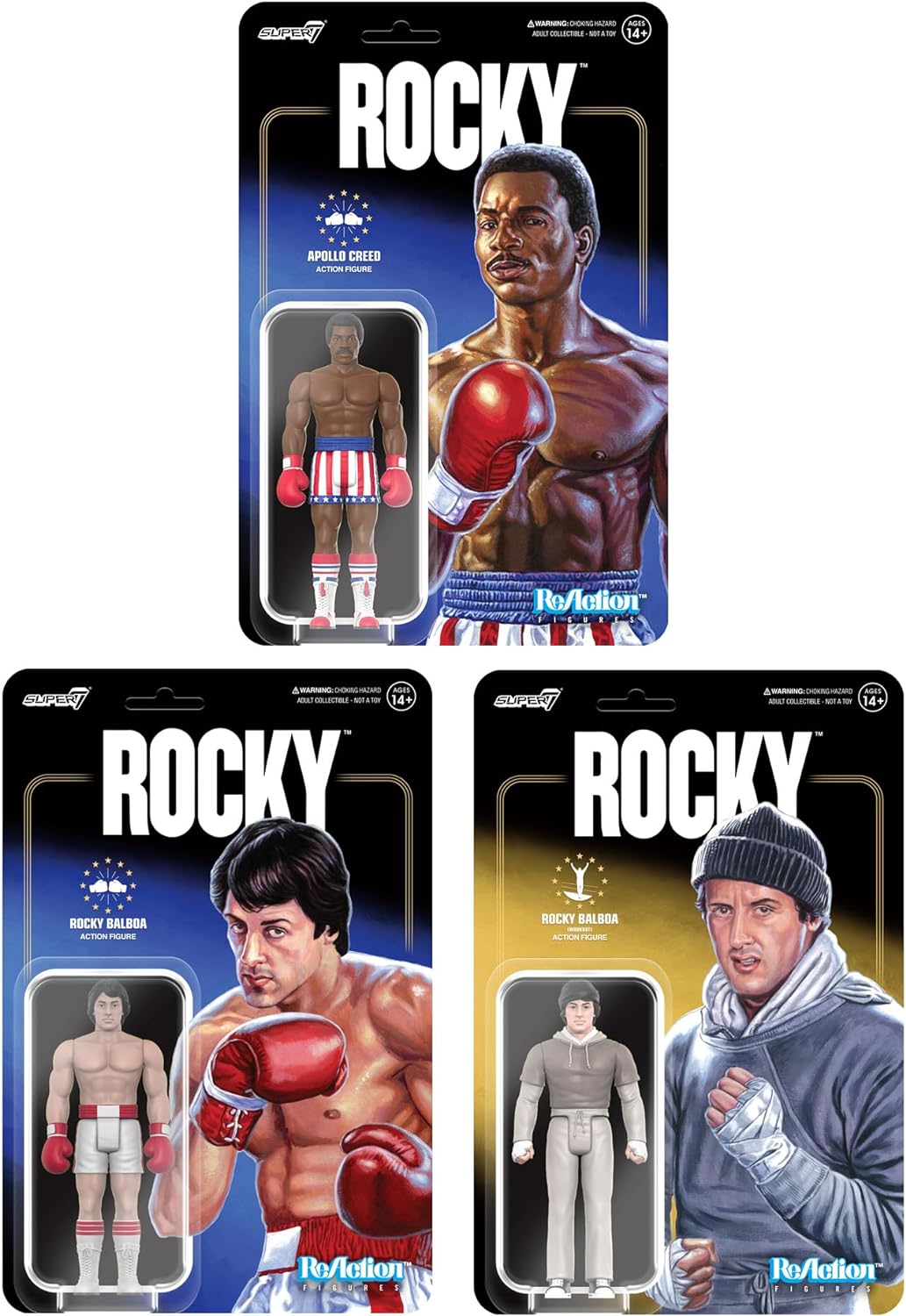 SUPER7 Rocky Reaction Figur Rocky Balbloa Workout 10 cm