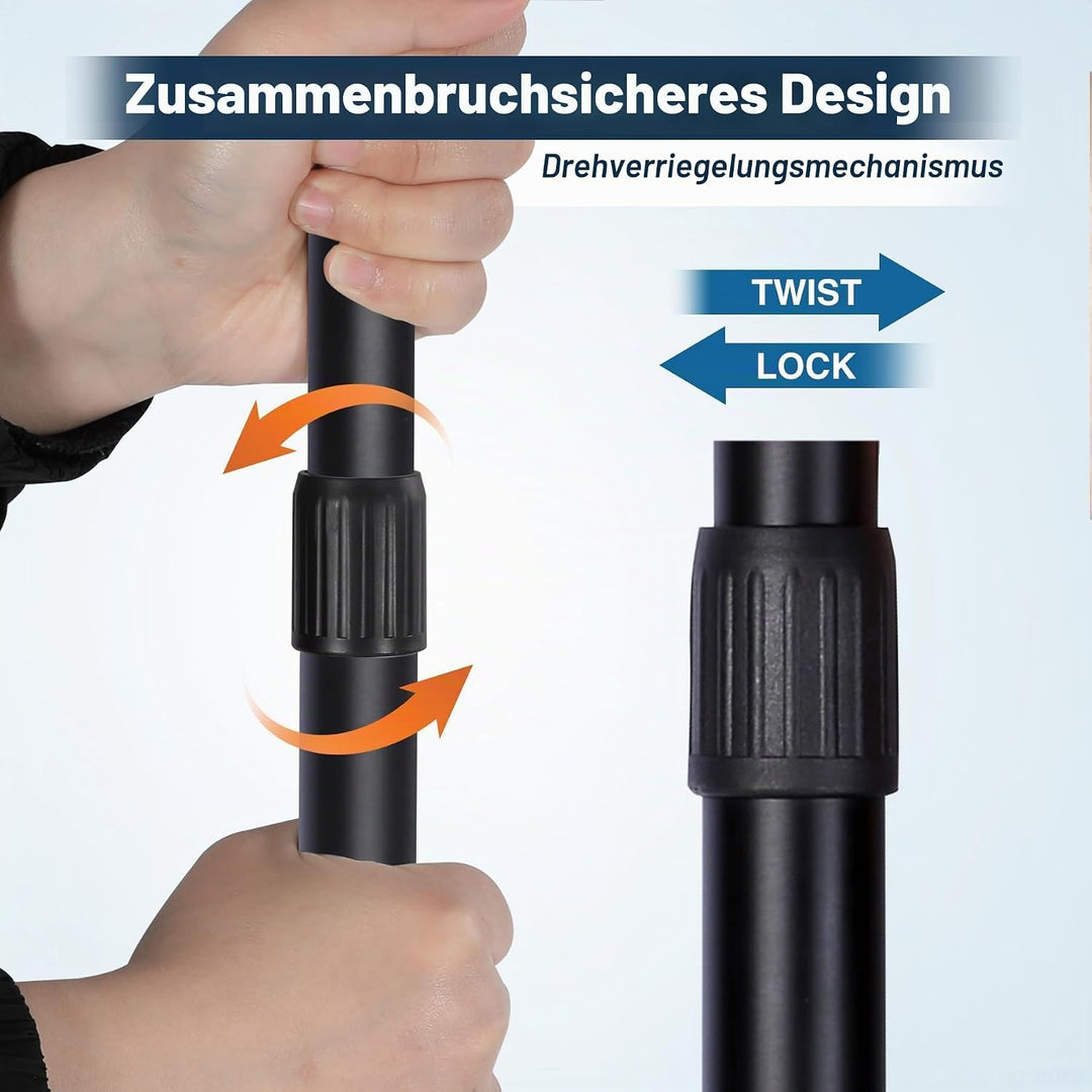 REDCAMP Aluminium Zeltstangen Teleskop 2er-Set, 230/320 cm Camping Teleskopstange Zelt, Verstellbar