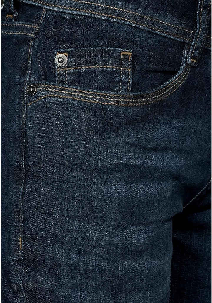 Street One Damen Jeanshose Boot Cut 25W / 30L Intensive Indigo Wash, 25W / 30L Intensive Indigo Wash