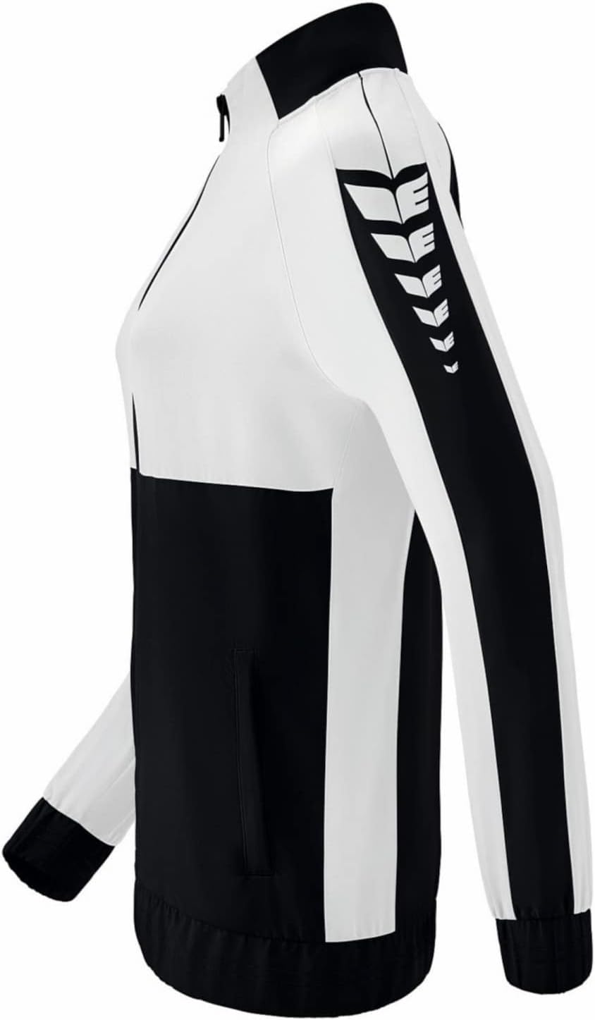 Erima Damen Six Wings Präsentationsjacke 40 Schwarz/Weiss, 40 Schwarz/Weiss