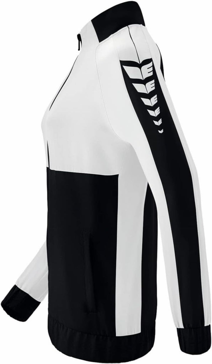 Erima Six Wings Präsentationsjacke Damen Damen 34 Schwarz/Weiss, 34 Schwarz/Weiss