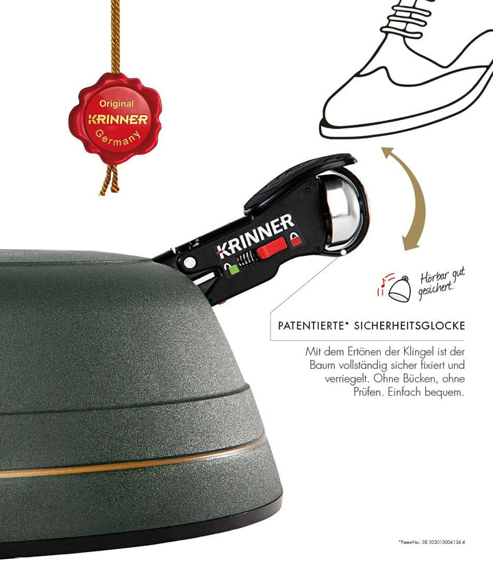 Krinner Ultra Grip XXL Christbaumständer Weihnachtsbaumständer inkl. Einseiltechnik Fusspedal mit Si