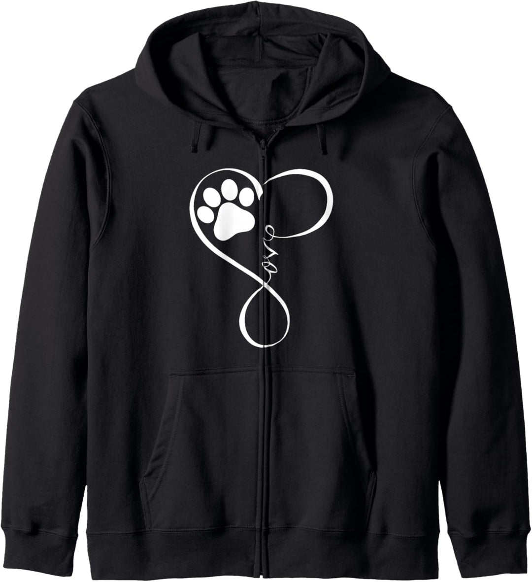 Dog Hoodie Fun Pawprint Design Hoodie Gift Love Dogs Hoodies Kapuzenjacke