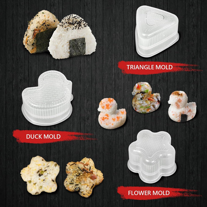 SKYSER Sushi Maker set Teller, 20 Artikel Kit für Anfänger zum selber machen, Kann als Sushiteller v
