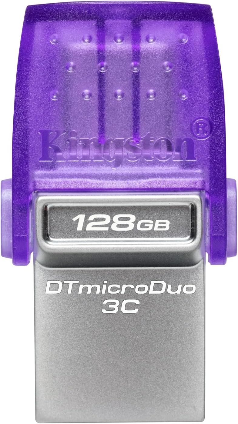 Kingston DataTraveler microDuo 3C USB-Stick 128GB USB Gen 3 Type-C und Type-A - DTDUO3CG3/128GB, Lil