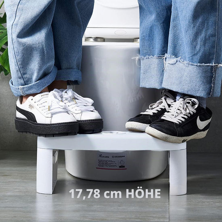 Coldcool Klappbarer Toilettenhocker, Töpfchen Tritthocker mit Duftposition, Badezimmer, Faltbarer Ko