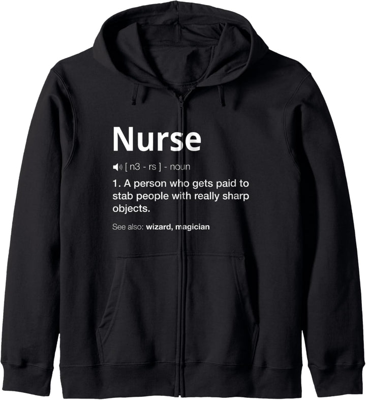 Lustige Krankenschwester Krankenschwester Kapuzenjacke