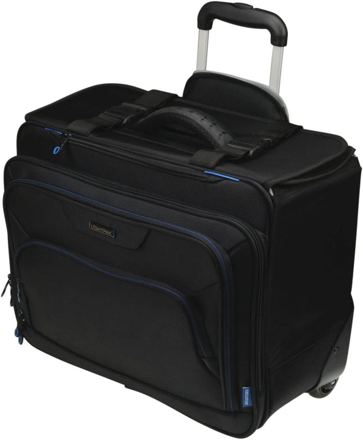 46108 Businesstrolley Pioneer, Laptoptrolley für Notebooks, Koffer mit arretierbarem Teleskoptrolley