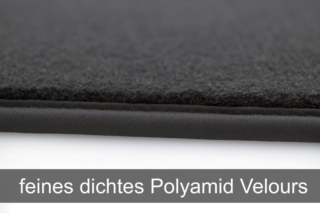 Fussmatten passend bei A6 S6 (4G) A7 Premium Qualität Autoteppich 4-teilig Velours schwarz