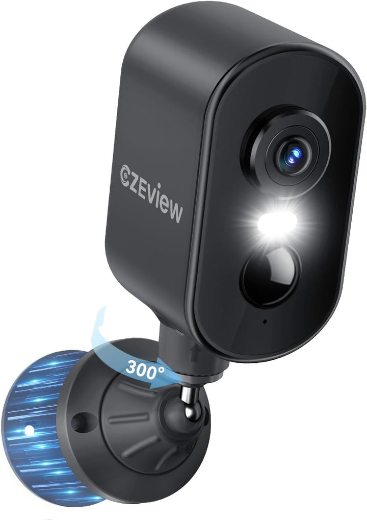 2K Überwachungskamera Aussen Akku, Magnetische Montage,Bewegungserkennung,WLAN Kabellose Überwachung