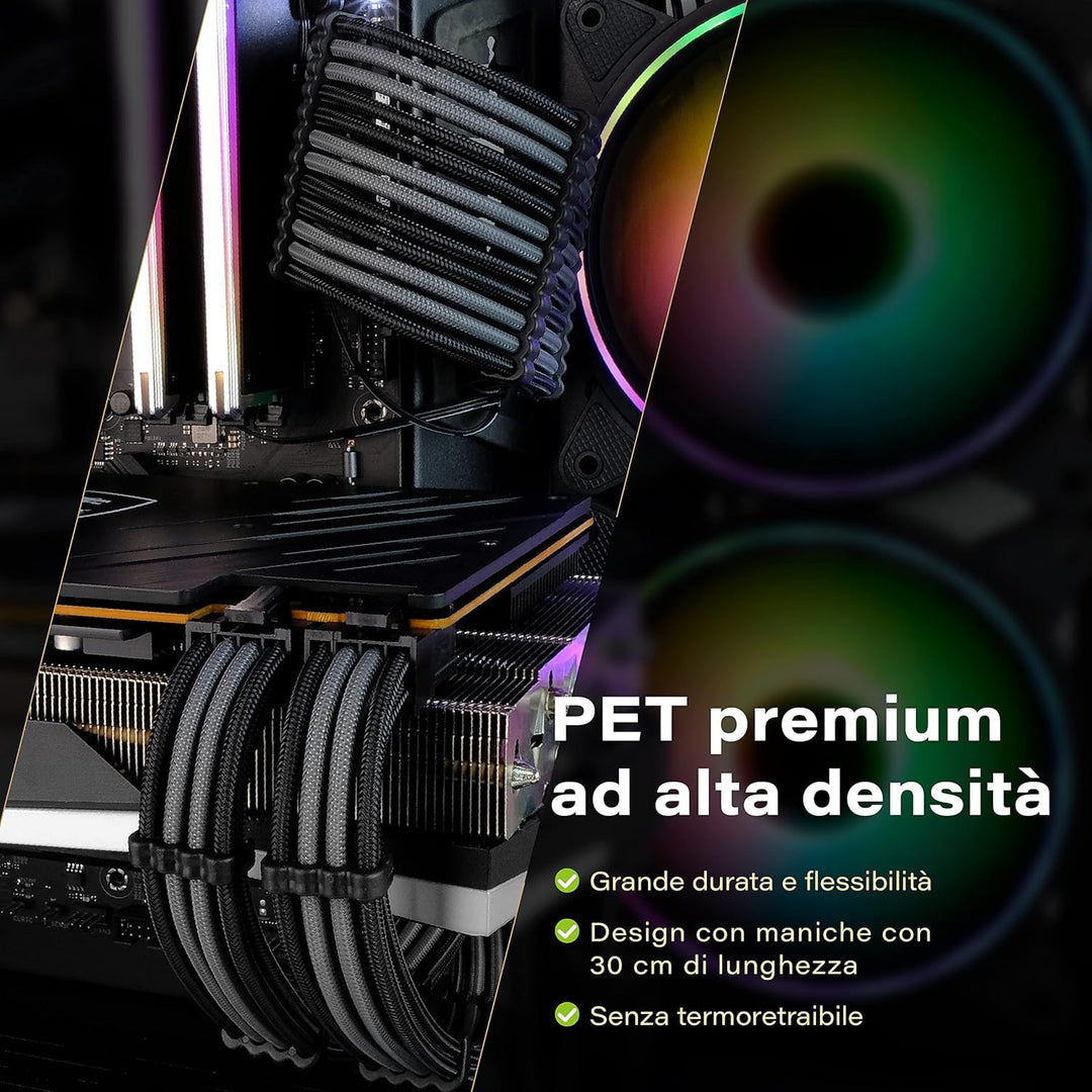 EZDIY-FAB Benutzerdefinierte PSU Verlängerungskabel Verlängerungskabel MOD GPU PC Netzteil aus weich
