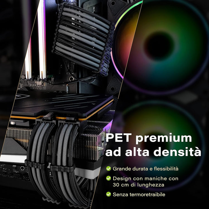 EZDIY-FAB Benutzerdefinierte PSU Verlängerungskabel Verlängerungskabel MOD GPU PC Netzteil aus weich