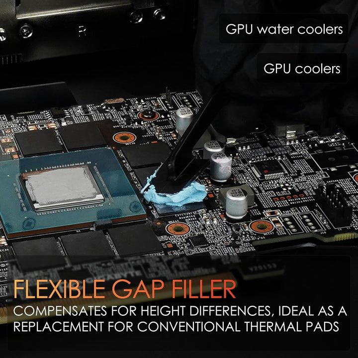 Thermal Grizzly TG Putty Advance – Elektrisch nicht leitender Wärmeleitknete für GPU-Modding und Wär