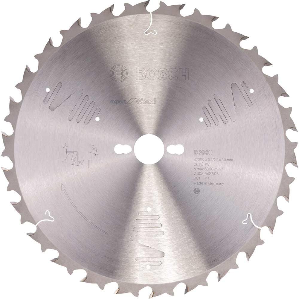 BOSCH Kreissägeblatt Expert für Wood, 300 x 30 x 3,2 mm, 26, 2608642503, 300 x 30 x 3,2 mm, 26
