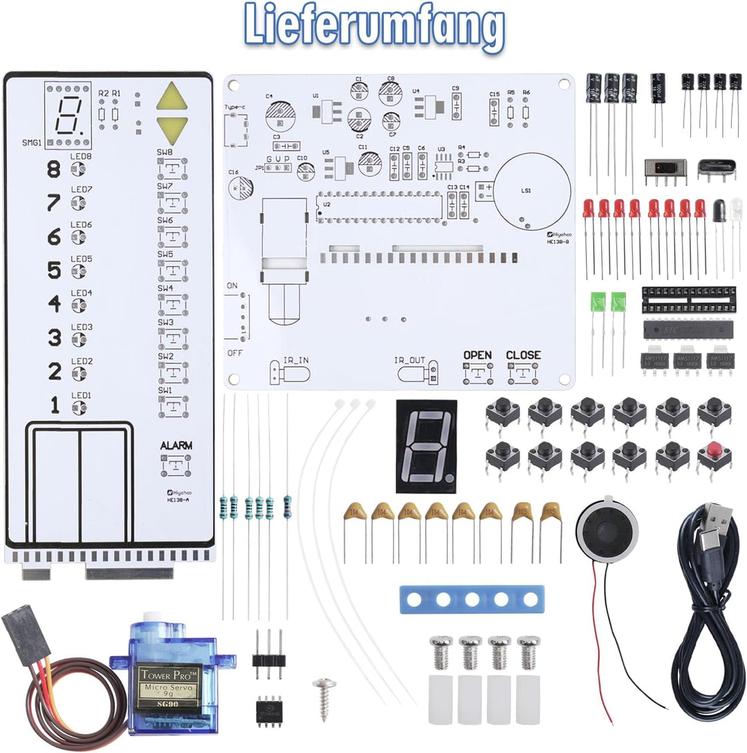 Aufzug Bausatz, Mint Elektronik Lötbausatz für Schule &amp; Zuhause