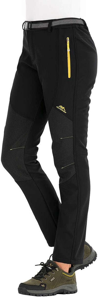 BenBoy Damen Wanderhose Wasserdicht Softshellhose Outdoorhose Winddicht Warm Gefüttert Winter Skihos