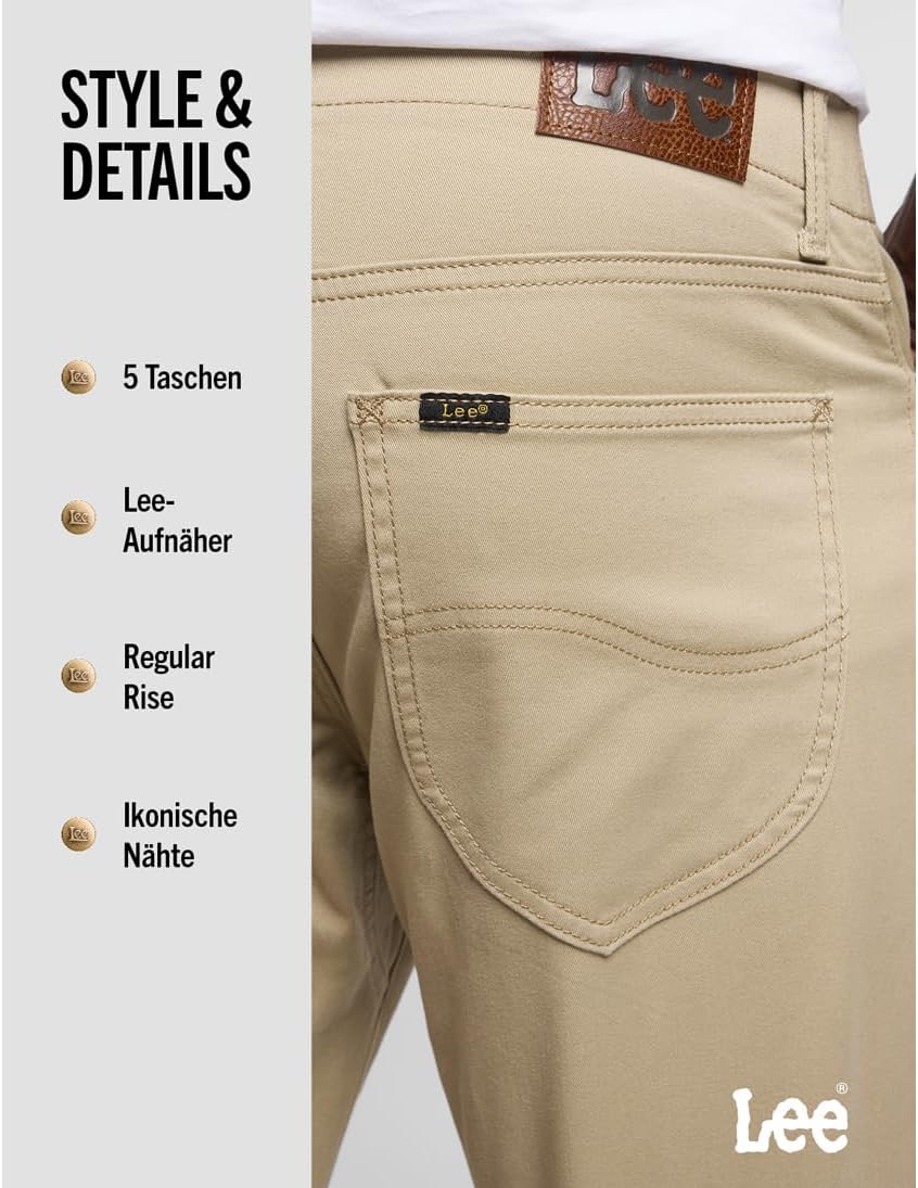Lee Herren Straight Fit MVP Jeans 30W / 32L Kc Khaki, 30W / 32L Kc Khaki