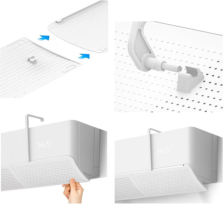 Klimaanlage Windabweiser universal – Air Conditioner Deflektor Wandgerät – Verstellbarer Luftabweise