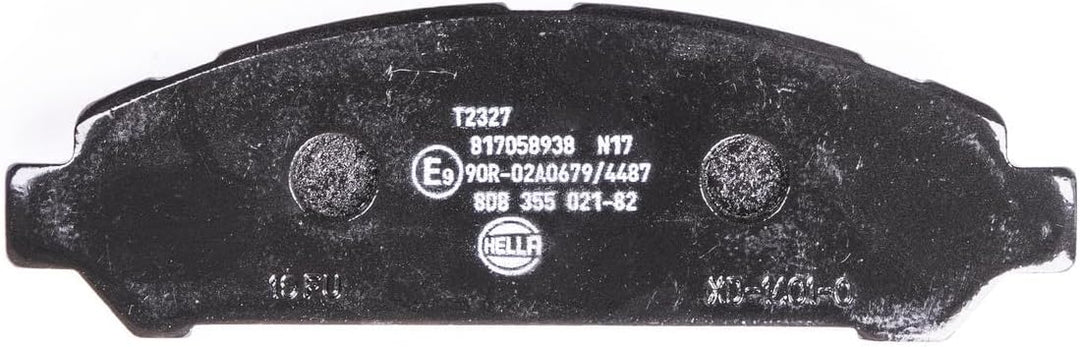 HELLA PAGID 8DB 355 021-821 Bremsbelagsatz - T2327 - Dicke/Stärke: 18.7mm - Bremssystem: Advics - mi