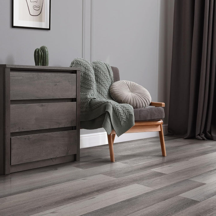 ML-Design Deluxe PVC Bodenbelag, Selbstklebende Vinyl-Dielen, Vinylboden, 91,5 cm x 15,3 cm x 2 mm,