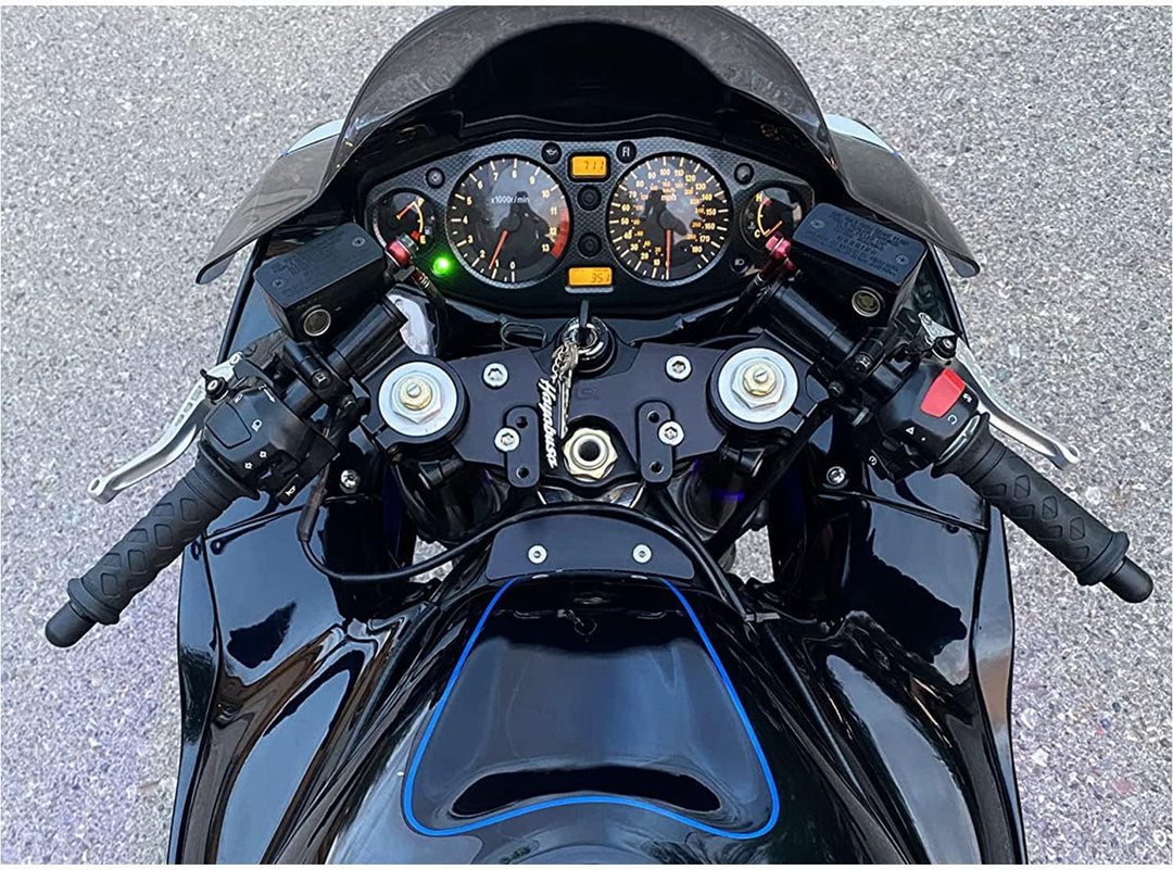 Fullibars Ø 52mm stummellenker für moto gabel Ø 52mm cafe racer custom mit neigung 7 ° mit Lenkrohre