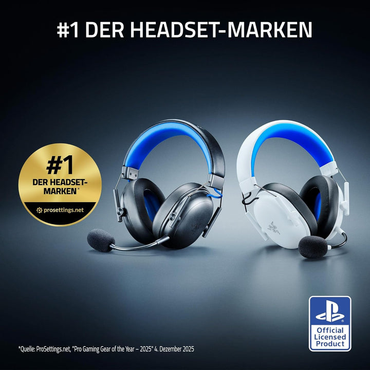 Razer BlackShark V3 X HyperSpeed for PlayStation - Kabelloses E-Sport Headset - Ultra leicht 270 g -