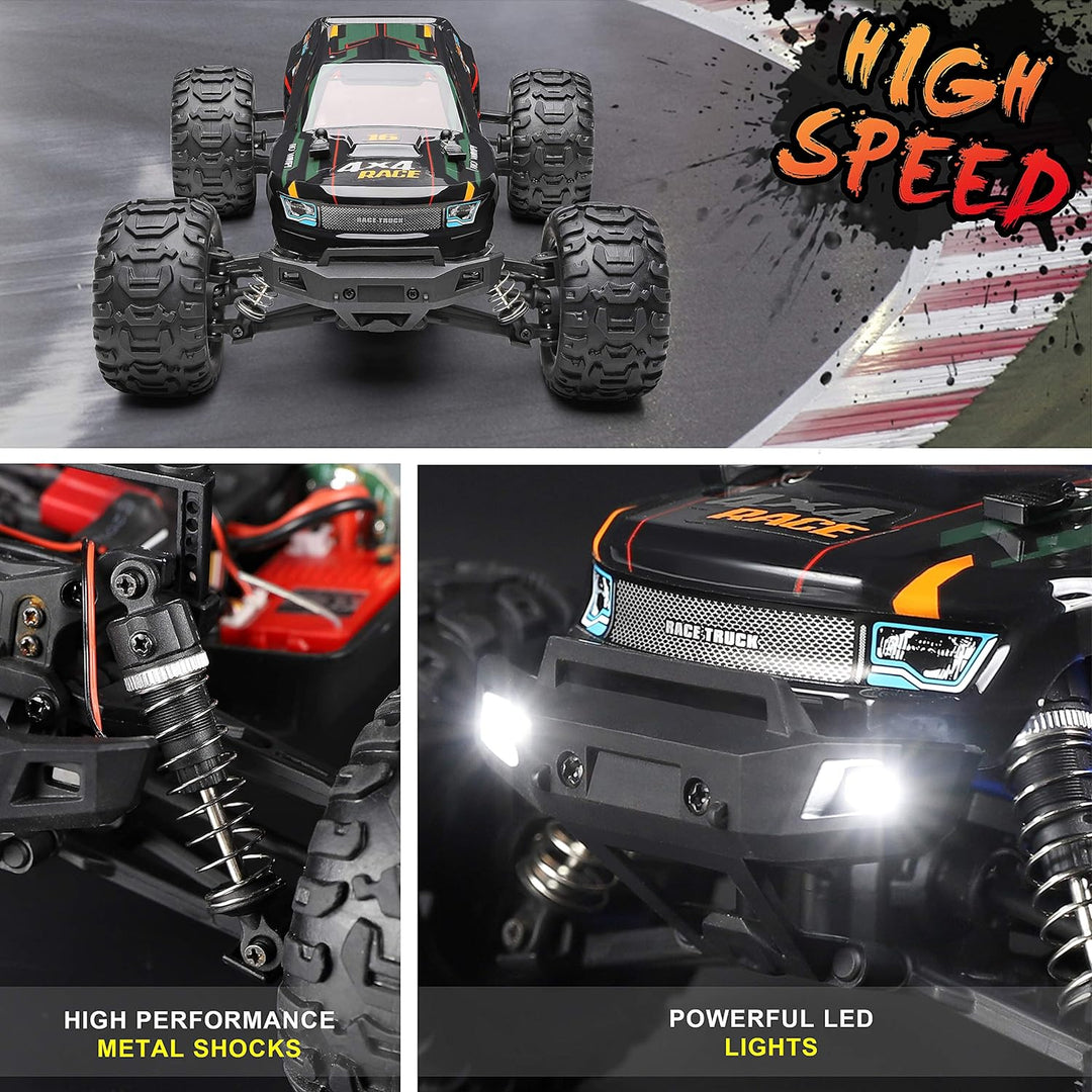HAIBOXING Ferngesteuertes Auto 1:16 RC Monster Truck, Wasserdichter RTR All Terrain RC Auto 36 km/h,