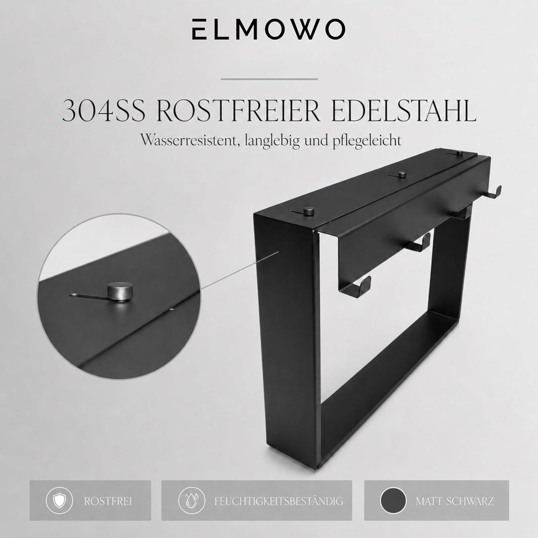 Edelstahl Duschablage zum Hängen ohne Bohren für die Glastür/Glaswand - Duschregal zum Einhängen mit