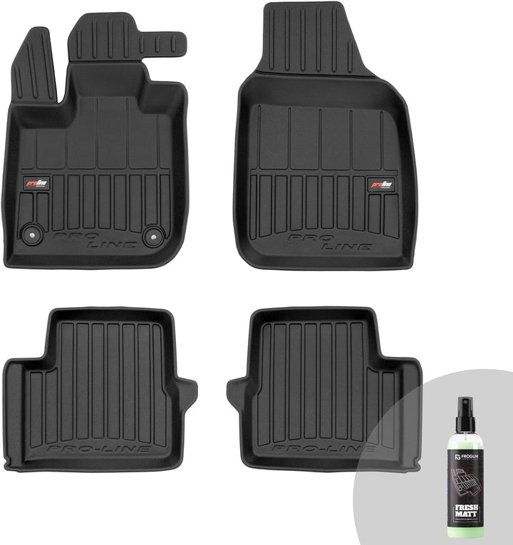 FROGUM ProLine 3D Gummimatten Exklusiven Auto Fussmatten Autofussmatten für FIAT 500e II ab 2020 | D