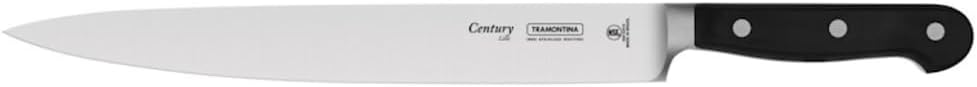 Tramontina Tranchiermesser CENTURY, 25 cm, Edelstahl DIN 1.4110, schwarz, rostfrei Tranchiermesser 2