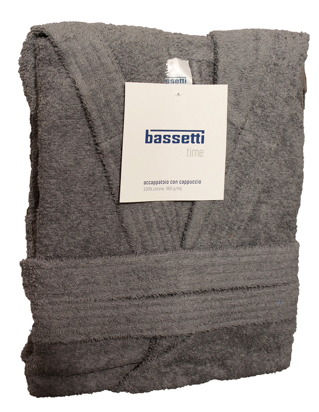Bassetti Bademantel mit Kapuze aus Baumwolle, für Herren und Damen, erhältlich in verschiedenen Grös