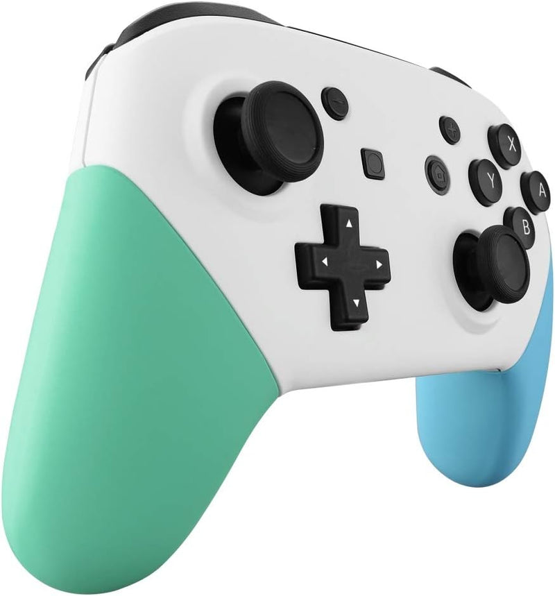 eXtremeRate Griff Hülle Set kompatibel mit Nintendo Switch Pro Controller, DIY-Ersatz Front Case/Bac