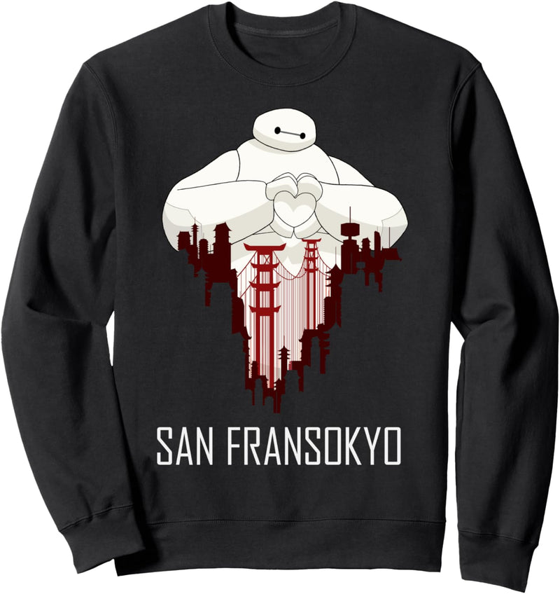 Disney Big Hero 6 Baymax Heart San Fransokyo Sweatshirt