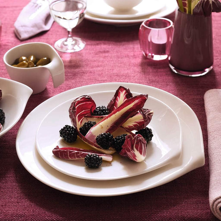 Villeroy und Boch Flow Frühstücksteller, Premium Porzellan, 23 x 22 cm, Flow 23x22cm Fr&amp;