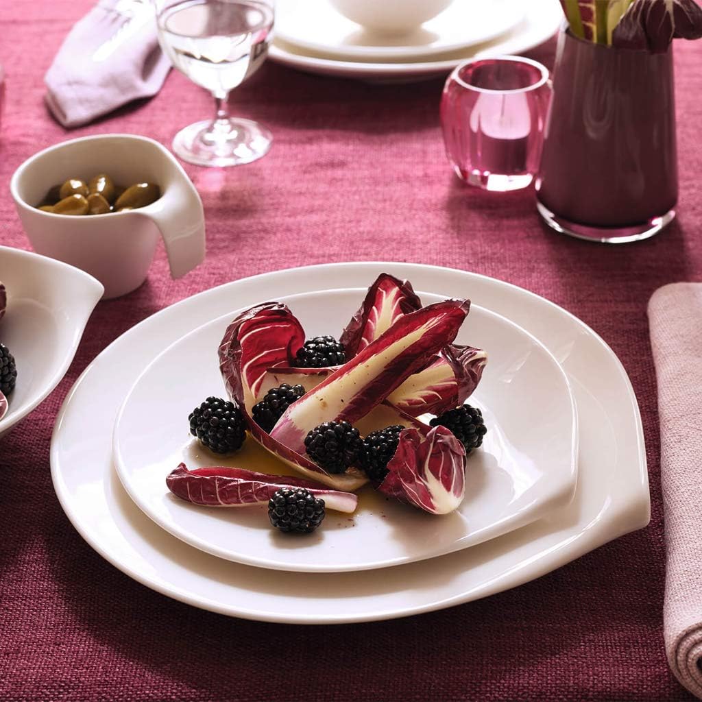 Villeroy und Boch Flow Speiseteller 28 x 27 cm, Premium Porzellan, 28 x 27cm Flow 28x27cm Speisetell