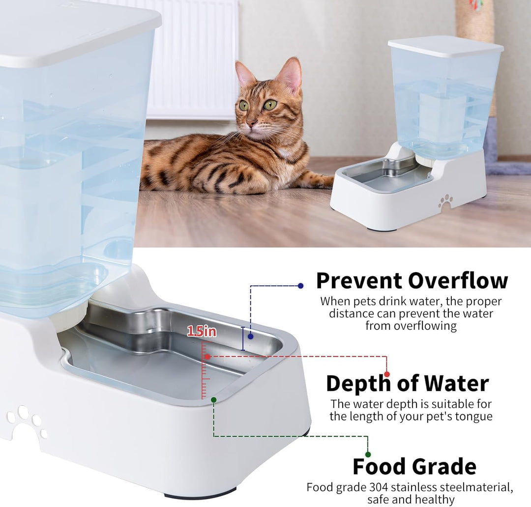 5L Automatischer Hundefutterspender und Hundewasserspender Katzenfutterspender und Katzenwasserspend