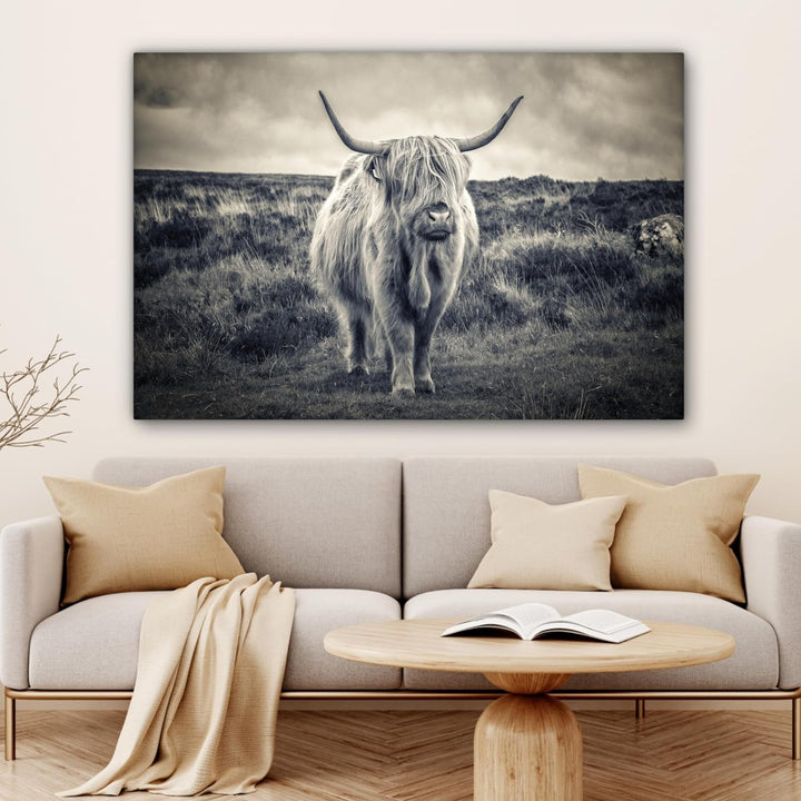 MuchoWow© Bild auf Leinwand Gross 120x80 cm XXL Schlafzimmer Bilder Wand Deko Wohnzimmer Modern Wand
