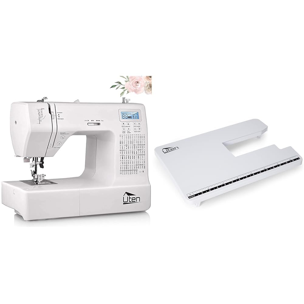 Uten Nähmaschine Elektronisch Freiarm mit 200 Stiche, Für Profi Anfänger DIY Begeister Sewing Machin