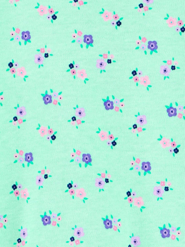 Simple Joys by Carter's Baby-Mädchen Sleepers (3er Pack) 0 Monate Marineblau Punkte/Minzgrün Floral/