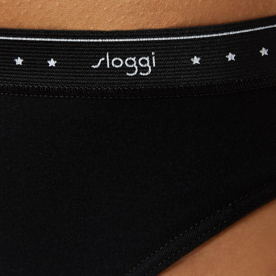 Sloggi Damen 24/7 100 H Tai 3p Slip (3er Pack) 42 Schwarz, 42 Schwarz