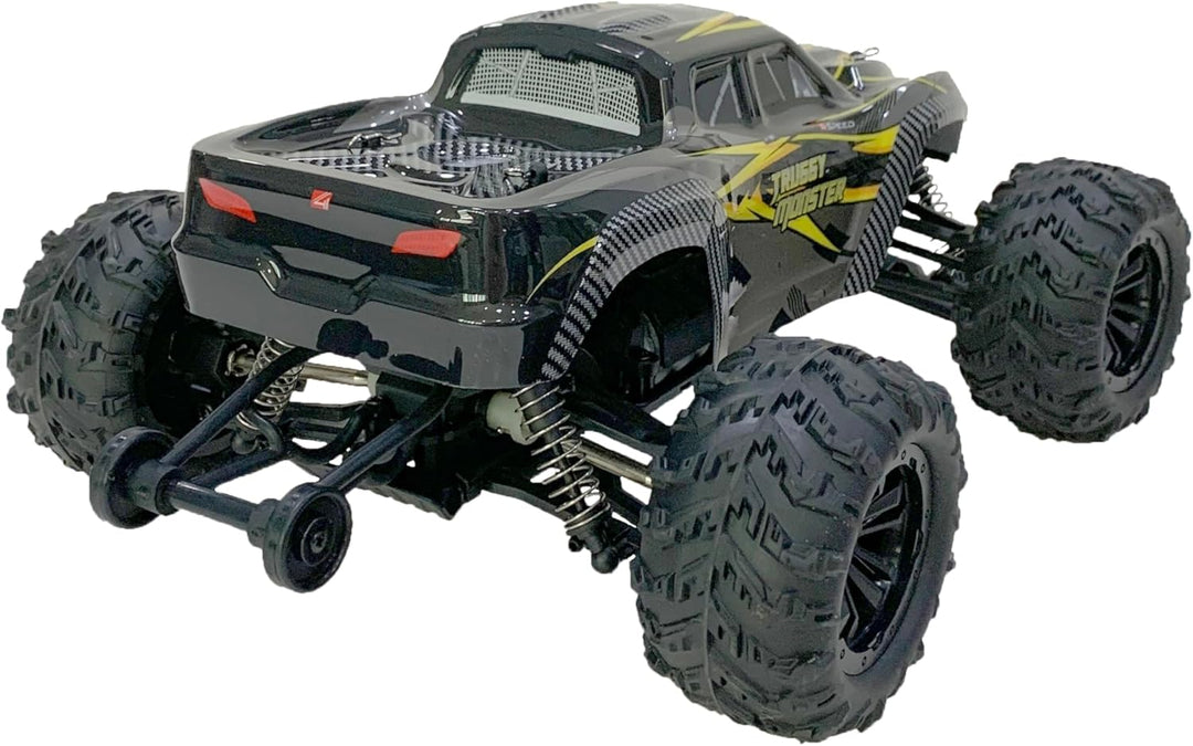 4Speed - Truggy Monster 1:16 – Ferngesteuerter Truggy bis 30 km/h – Überschlagssichere Räder – Vorde
