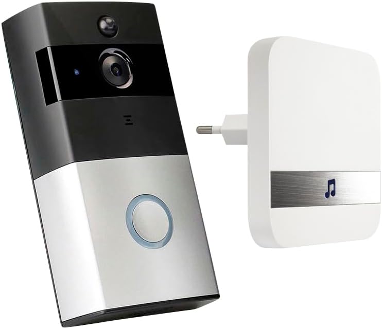 Millarco Home>it® Video-Türklingel mit WLAN und App - 720p HD Kamera, Nachtsicht, Zwei-Wege-Audio, B